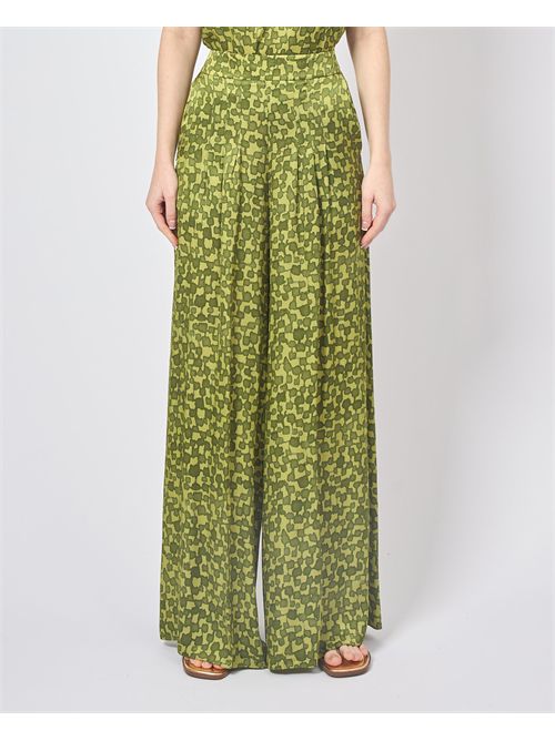 Manila Grace palazzo pants in satin MANILA GRACE | P255VSMA268